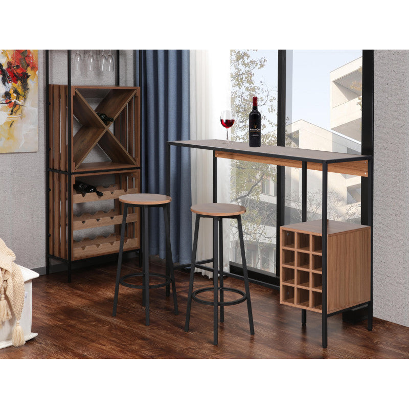 Banco Bar Con Cantinetta E 2 Sgabelli