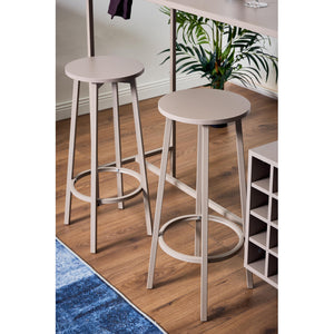 Banco Bar Grancru Con 2 Sgabelli E Cantinetta Tortora