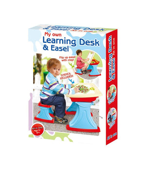 Banco Scuola Scrivania Celeste + Sedia Piano Ribaltabile Con Vano Porta Oggetti         