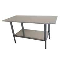 Banco da lavoro per magazzino con struttura metallica cm. 120x80x93h