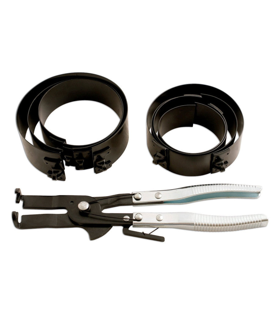Banda Di Serraggio Anello Pistone Pinza Anelli Raschia Olio Kit 7 Pz 73-111mm         