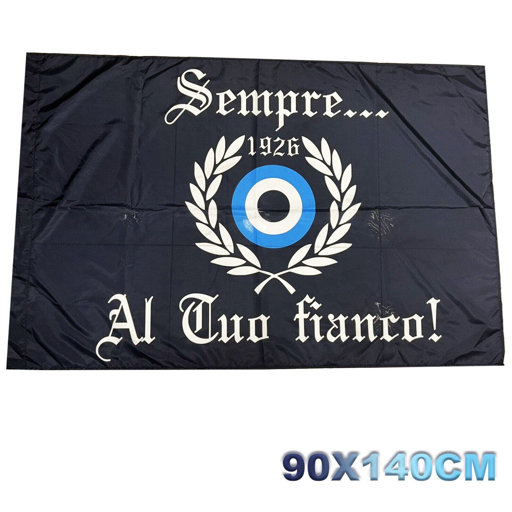 Trade Shop - Bandiera Forza Napoli Festa 3 Scudetto Sempre Al Tuo Fianco 1926 Curva 90x140cm -