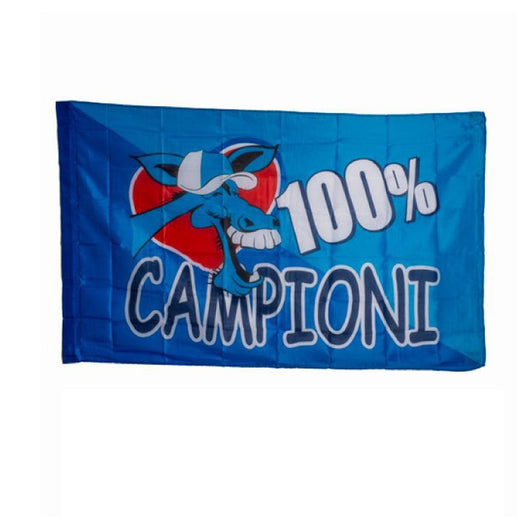 Trade Shop - Bandiera Napoli 175x285 100% Campioni Napoletano Italia Scudetto Calcio Squadra -