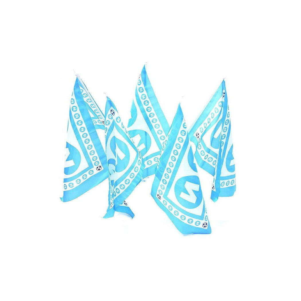 Trade Shop - Bandiera Napoli Asta 31x50 Cm Calcio Tifosi Azzurri Partenopei Scudetto Campione -