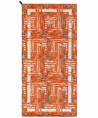 Tappeto moderno BANGKOK ARANCIONE contemporaneo geometrico astratto, passatoia arredo multiuso lavabile antiscivolo cm.55x140