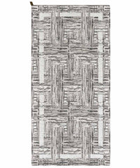Tappeto moderno BANGKOK GRIGIO contemporaneo geometrico astratto, passatoia arredo multiuso lavabile antiscivolo cm.55x140