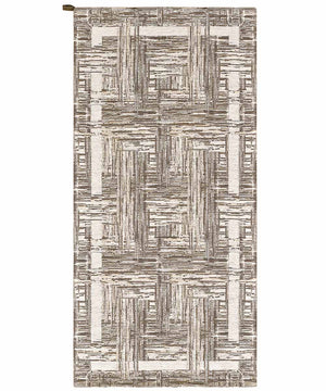 Tappeto moderno BANGKOK TORTORA contemporaneo geometrico astratto, passatoia arredo multiuso lavabile antiscivolo cm.55x115