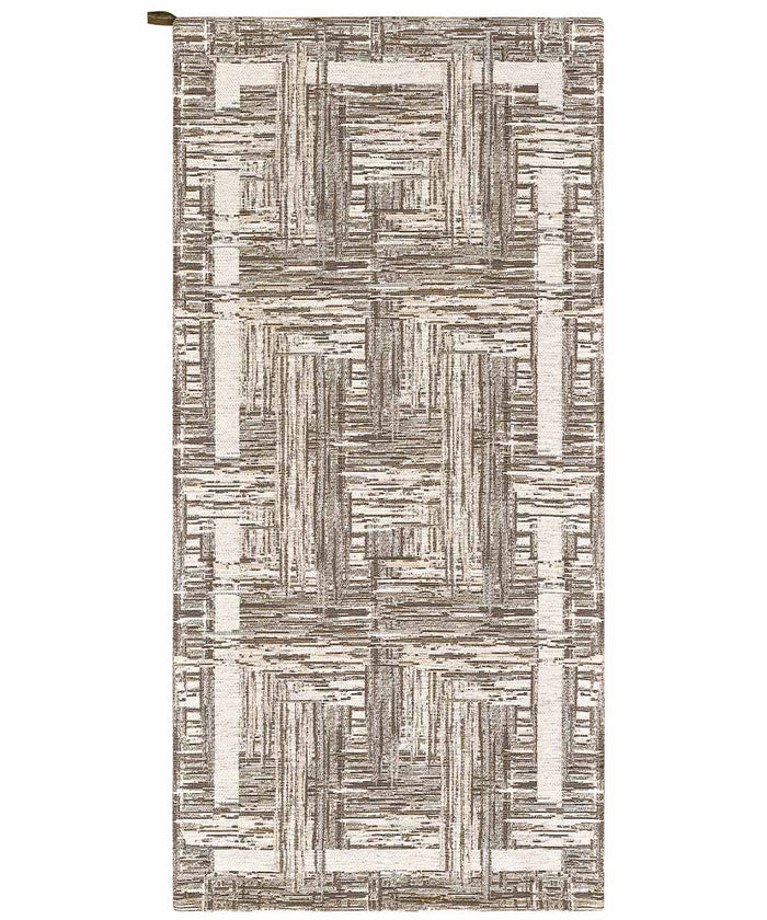 Tappeto moderno BANGKOK TORTORA contemporaneo geometrico astratto, passatoia arredo multiuso lavabile antiscivolo cm.55x115