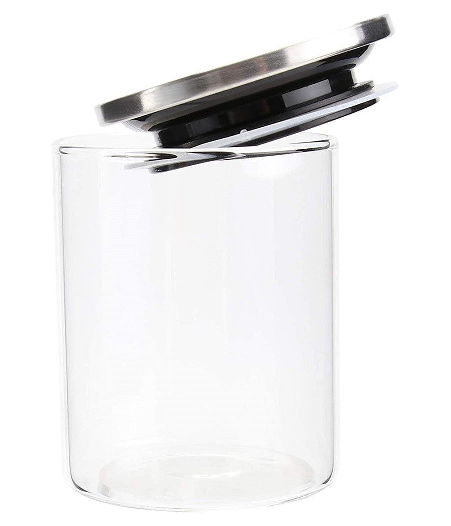 Barattolo 1250 Ml Sottovuoto Alimenti In Vetro Trasparente Cereali Snack Cucina         