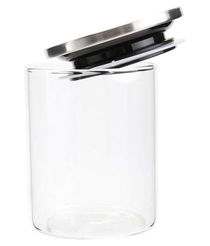 Barattolo 1250 Ml Sottovuoto Alimenti In Vetro Trasparente Cereali Snack Cucina         