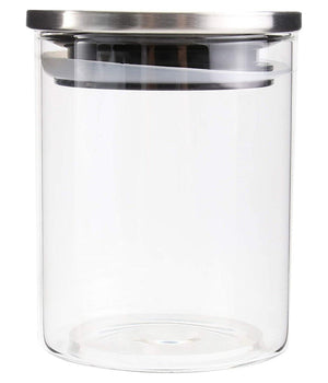 Barattolo 1700ml Sottovuoto Alimenti In Vetro Trasparente Cereali Snack Cucina         