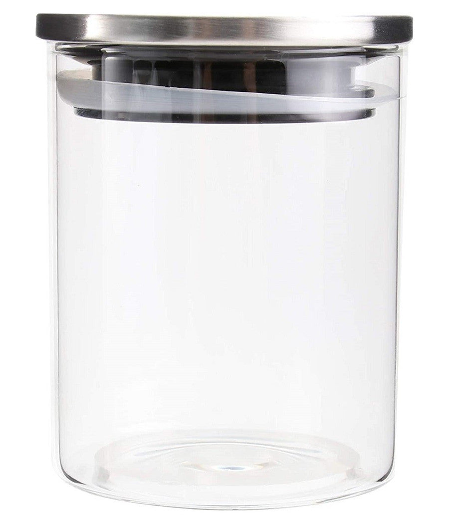 Barattolo 1700ml Sottovuoto Alimenti In Vetro Trasparente Cereali Snack Cucina         