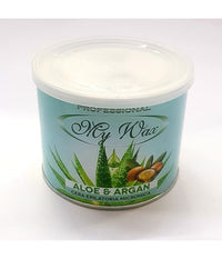 Barattolo Cera Depilatoria Liposolubile Aloe Argan 400 Ml Depilazione Ceretta         