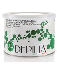 Barattolo Cera Depilatoria Liposolubile Aloe Titanio 1.14 400 Ml Depilazione         