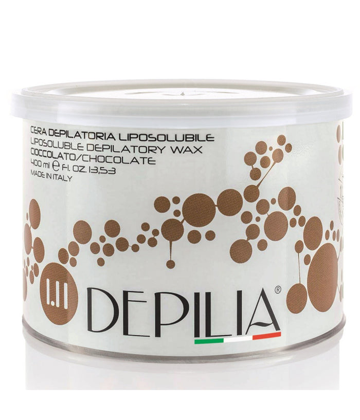 Barattolo Cera Depilatoria Liposolubile Cioccolato 1.11 400ml Ceretta Depila         
