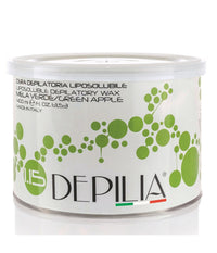 Barattolo Cera Depilatoria Liposolubile Mela Verde 1.15 400ml Ceretta Depila         