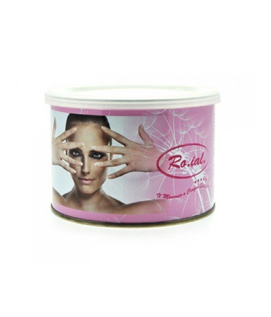 Barattolo Cera Depilatoria Liposolubile Titanio Rosa 400ml Scaldacera Ceretta Caldo         