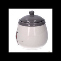 Barattolo ceramica con gnomi cm ø11h25