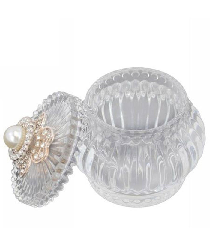 Barattolo Contenitore Zuccheriera Porta Caramelle Dolci Confetti Vetro 7x8 72285         