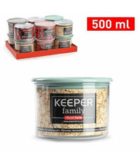Barattolo Milleusi Contenitore Con Coperchio 500ml Biscotti Legumi Pasta 118891a         
