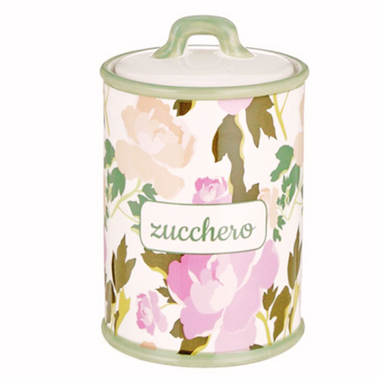 Barattolo in ceramica per zucchero contenitore ermetico zuccheriera porcellana  utensili da cucina attrezzi