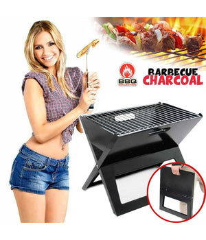 Barbecue A Carbone Carbonella Bbq Grill In Metallo Pieghevole Portatile Picnic         