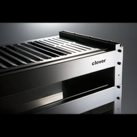 Barbecue a carbone con ruote, Struttura e Griglia in Acciaio Inox, 59 x 40,50 x 82 cm. CLOVER
