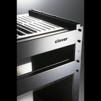 Barbecue a carbone con ruote, Struttura e Griglia in Acciaio Inox, 59 x 40,50 x 82 cm. CLOVER