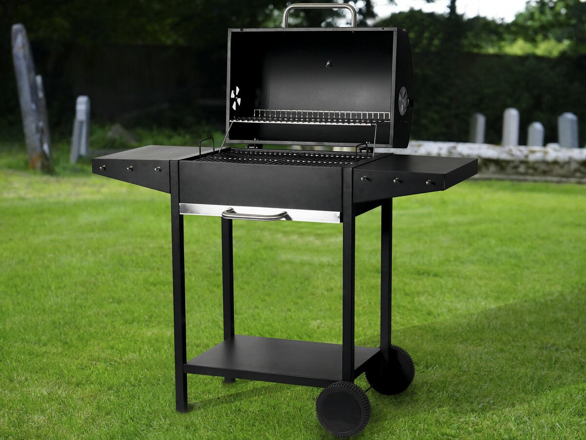 Barbecue a carbonella "Bizon" - 119 x 50 x 101 cm - Nero