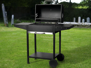 Barbecue a carbonella "Bizon" - 119 x 50 x 101 cm - Nero