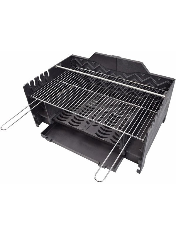 Barbecue da giardino, Griglia a carbone in ghisa da incasso