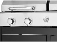 Barbecue "Western" a gas e carbonella 2 in 1 - Nero