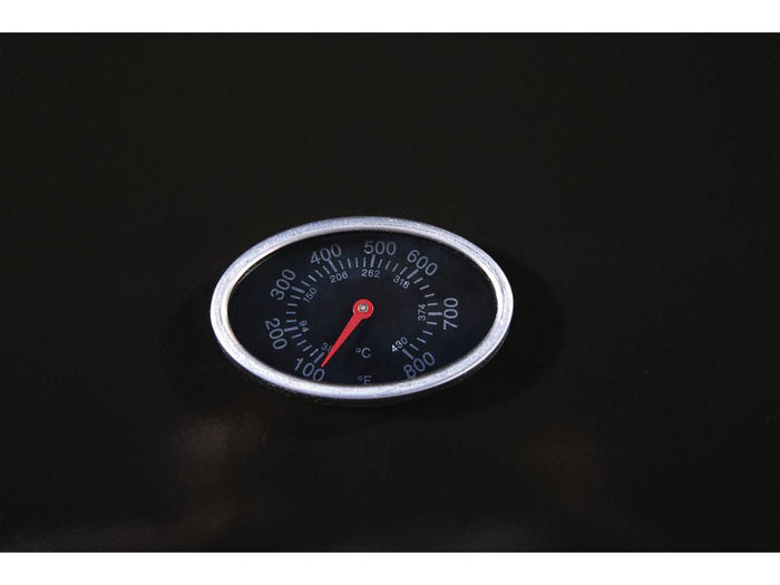 Barbecue gas "Party 3" - 3 piastre di cui 1 laterale - 9.38 kW -Nero