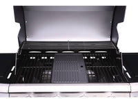 Barbecue a gas "Bingo 5" - 5 piastre di cui 1 laterale - 15.2kW + Fodera di protezione -Nero