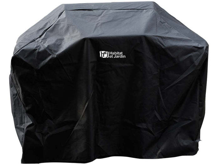 Barbecue a gas "Bingo 5" - 5 piastre di cui 1 laterale - 15.2kW + Fodera di protezione - Argentato con LED