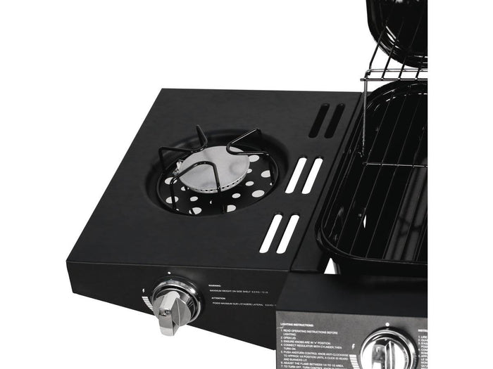 Barbecue gas "Festa 5" - 5 fuochi di cui 1 laterale - 12,9 Kw- Nero