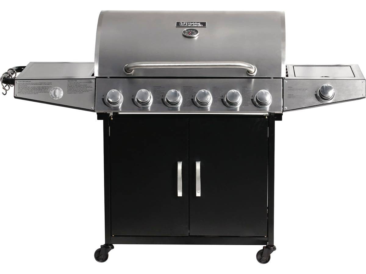 Barbecue a gas "Party 6" - 7 bruciatori di cui 1 lato - 20,9 kW