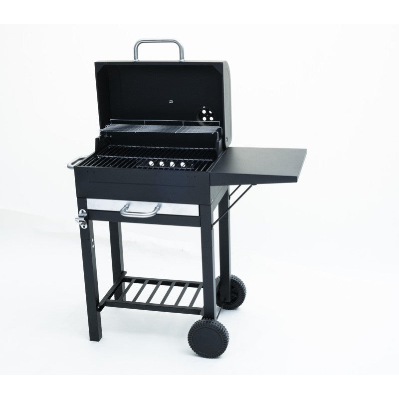 Barbecue Montana 89x43x91 Carbon Steel Nero