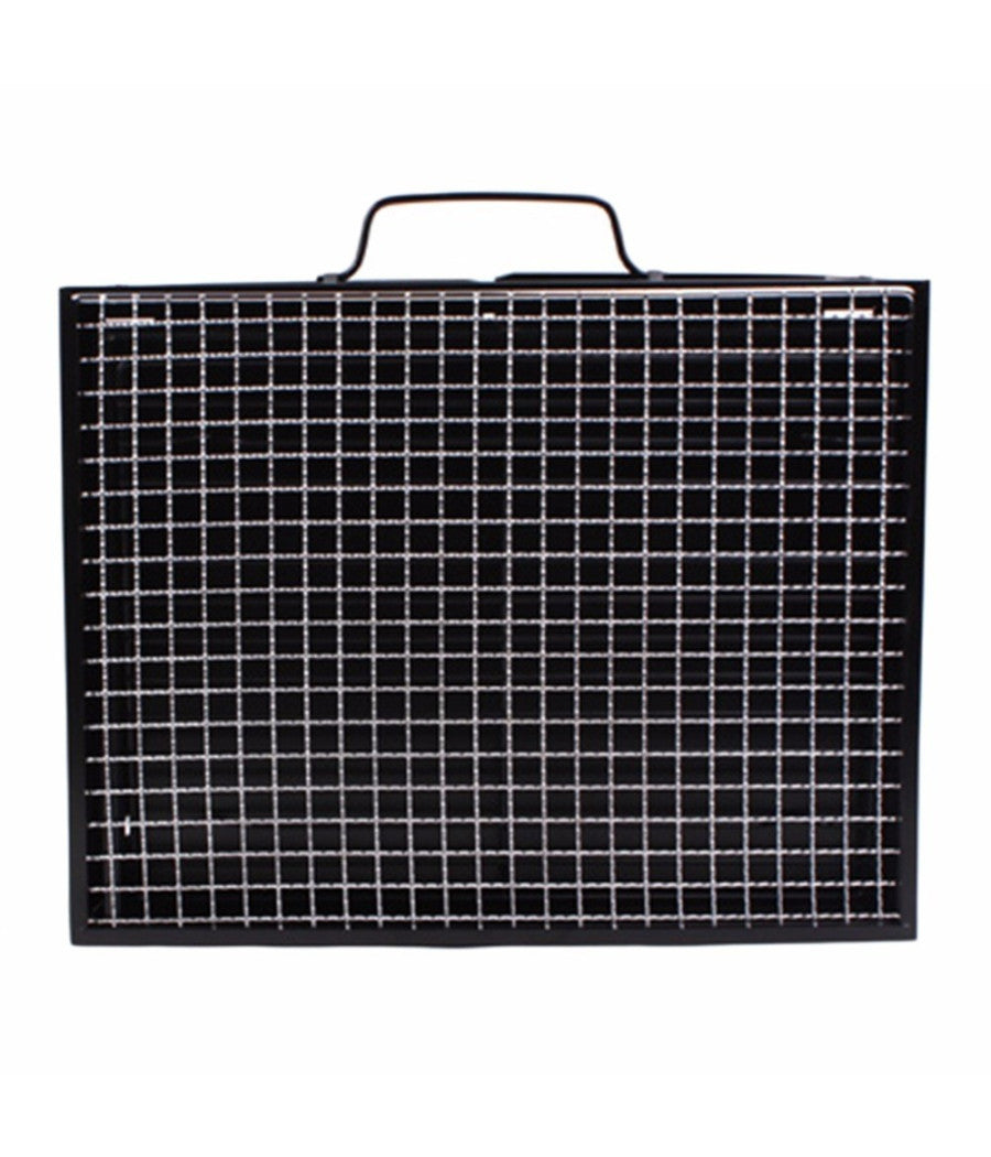Barbecue Portatile A Carbonella Per Grigliate Carne Pesce Verdure 20x35x27 Cm         