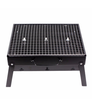 Barbecue Portatile A Carbonella Per Grigliate Carne Pesce Verdure 20x35x27 Cm         