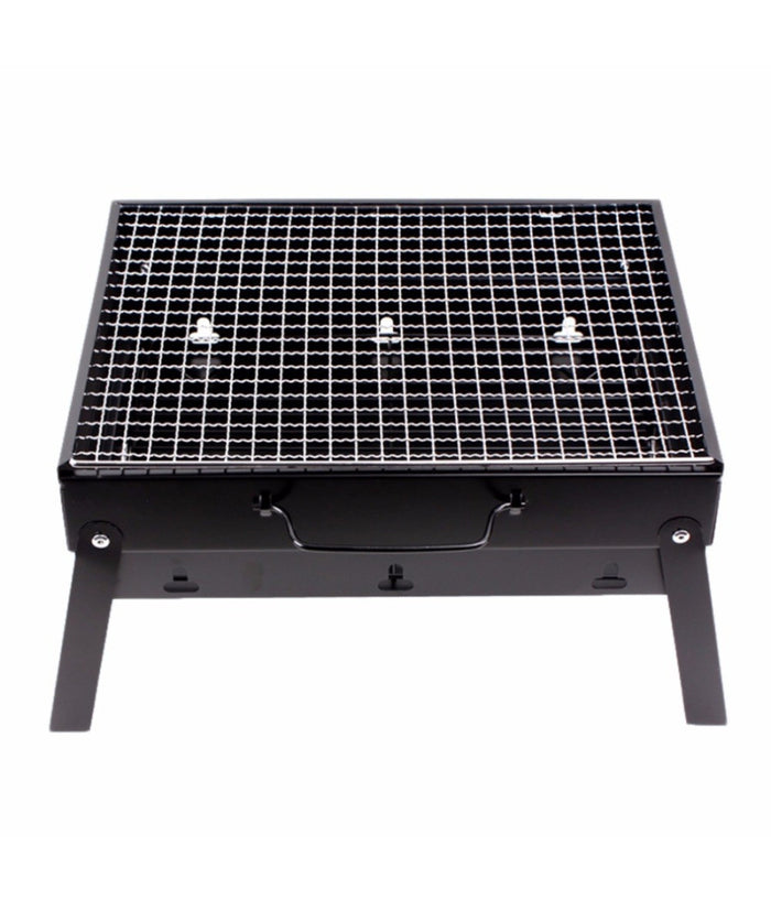 Barbecue Portatile A Carbonella Per Grigliate Carne Pesce Verdure 20x35x27 Cm         