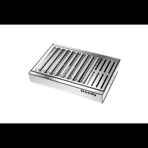 Barbecue portatile in acciaio inox TRENDY, compatto ed elegante – 44 x 29,5 x 12 cm
