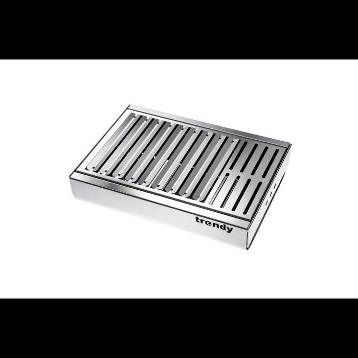 Barbecue portatile in acciaio inox TRENDY, compatto ed elegante – 44 x 29,5 x 12 cm