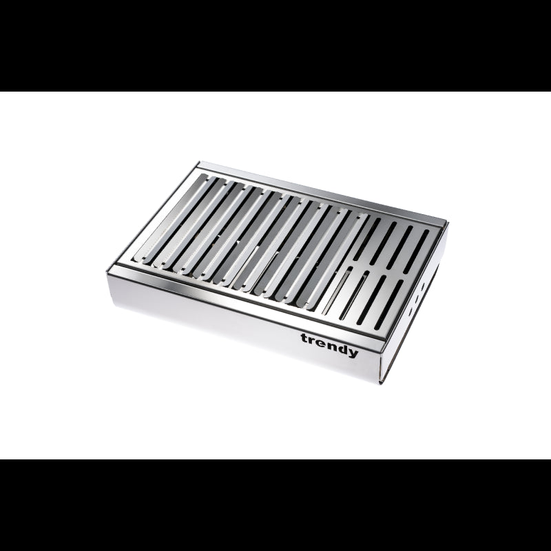 Barbecue portatile in acciaio inox TRENDY, compatto ed elegante – 44 x 29,5 x 12 cm