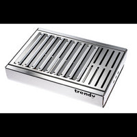 Barbecue portatile in acciaio inox TRENDY, compatto ed elegante – 44 x 29,5 x 12 cm