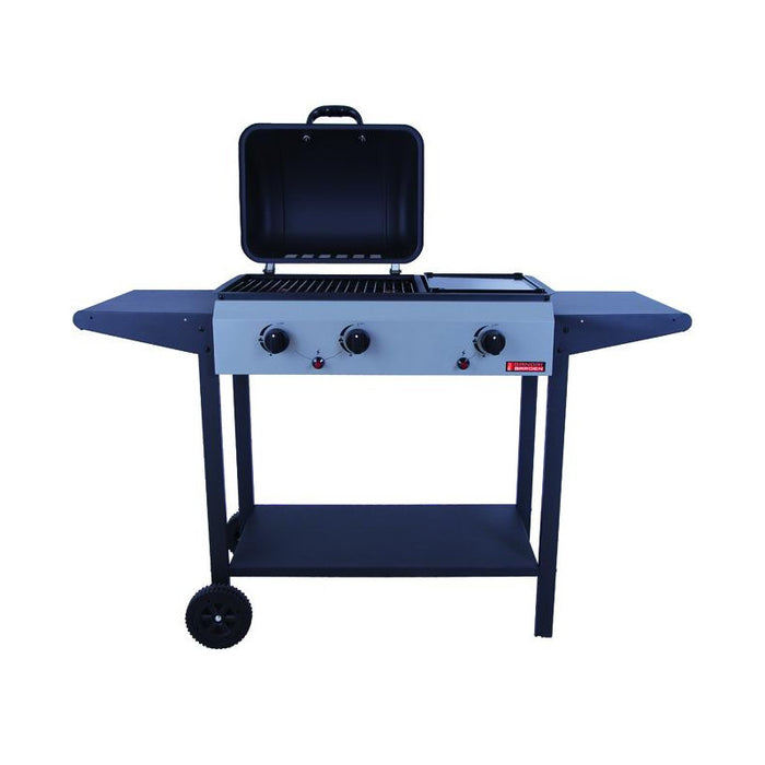 Barbecue Sandrigarden gas America, 2 fuochi 1 piastra, 7,5 kw