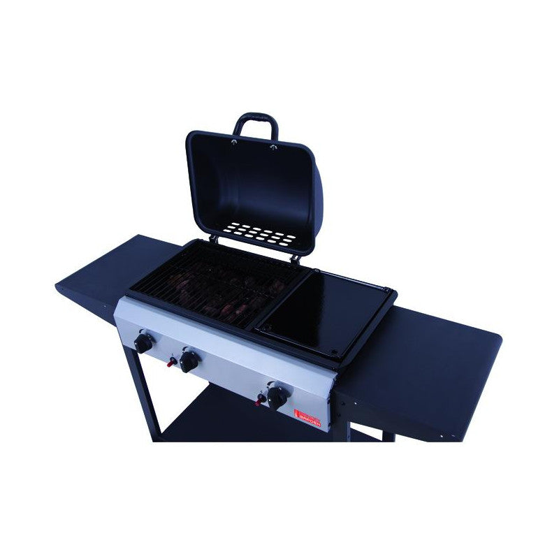 Barbecue Sandrigarden gas America, 2 fuochi 1 piastra, 7,5 kw