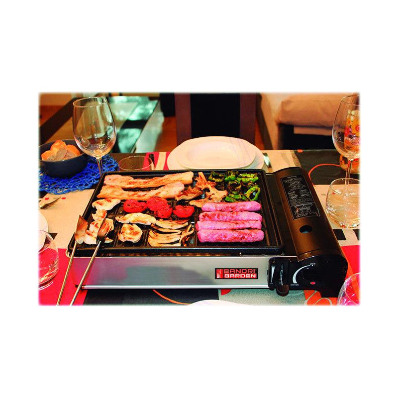 Barbecue Sandrigarden gas Tasmania, portatile con griglia, 1,9 kw