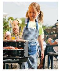 Barbecue Trolley A Carbonella In Metallo E Legno Bbq Braciere Portatile Ripiani         