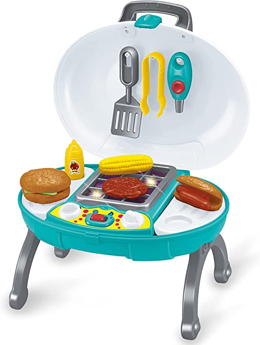 Teorema 67060 - Barbecue Richiudibile per Bambini con Funzioni Reali ed Accessori